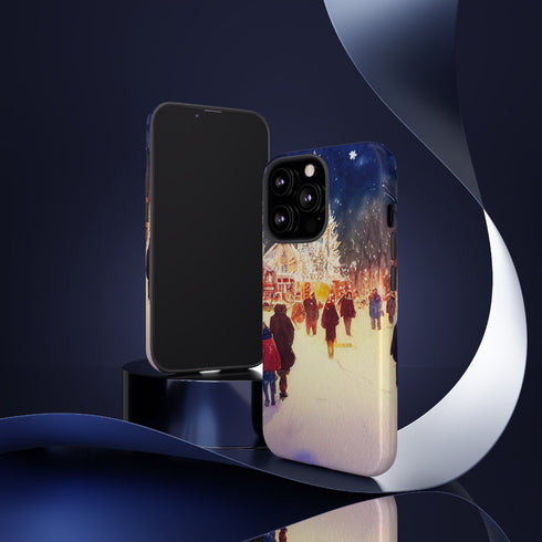 A Christmas Market in Denver Colorado - Impact Resistant Phone Case